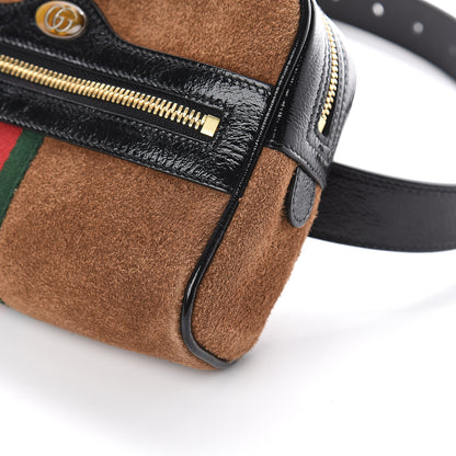 Gucci Suede Small Ophidia Belt Bag 85 34 Brown 7 of 8