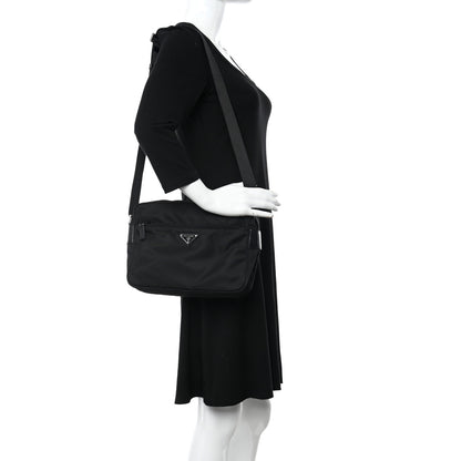 Prada Nylon Tessuto Vela Crossbody Bag Black 2 of 10