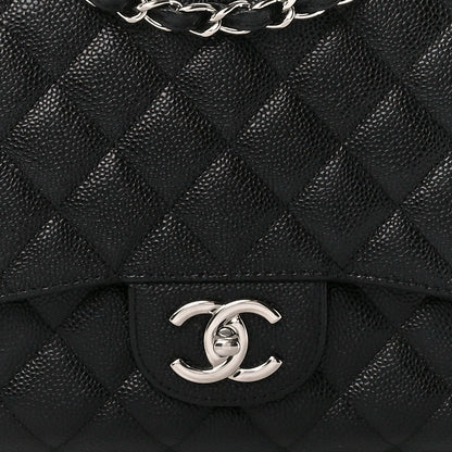 Chanel Caviar Quilted Maxi Double Flap Black 9 of 11