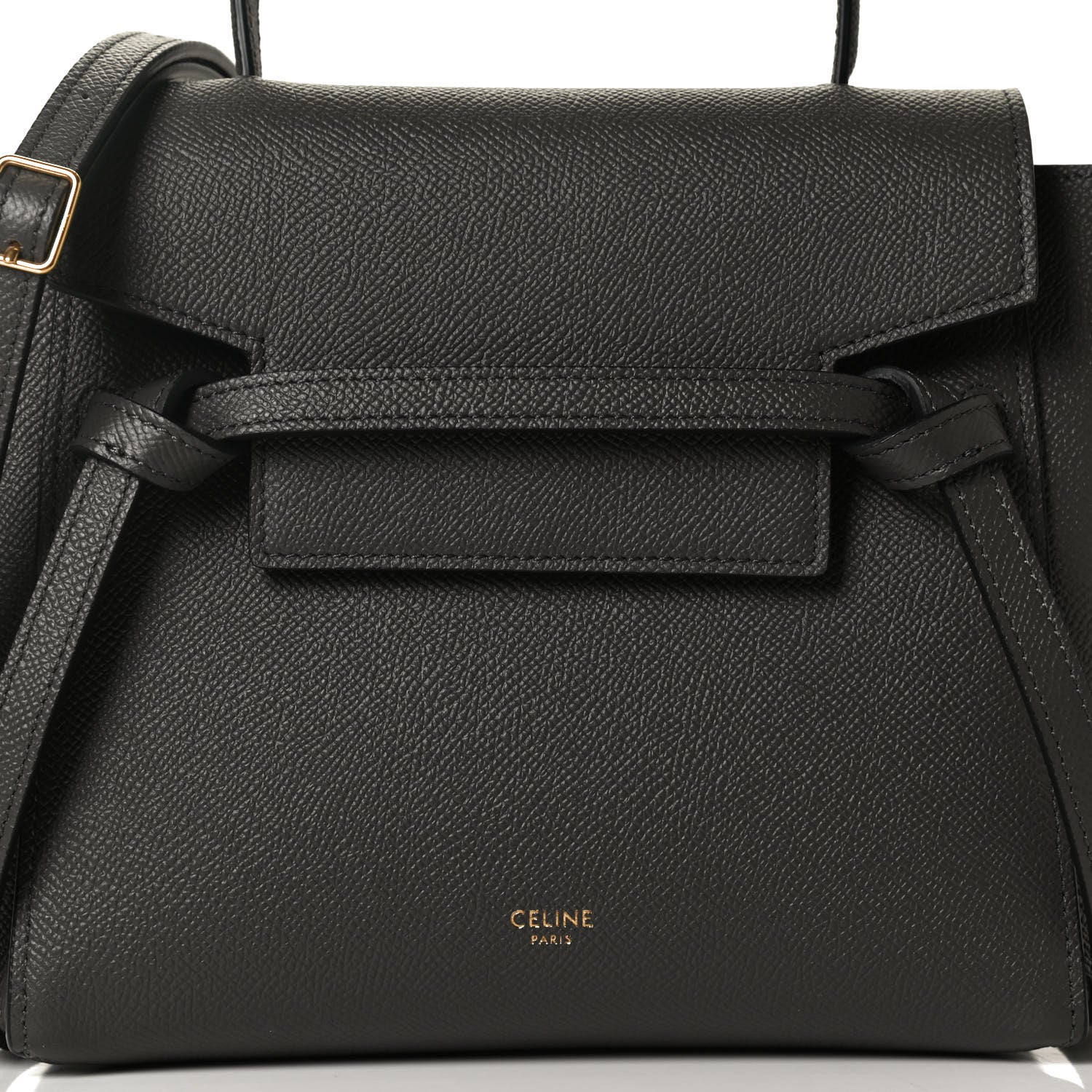 Celine Grained Calfskin Nano Belt Bag Grey 8 of 13