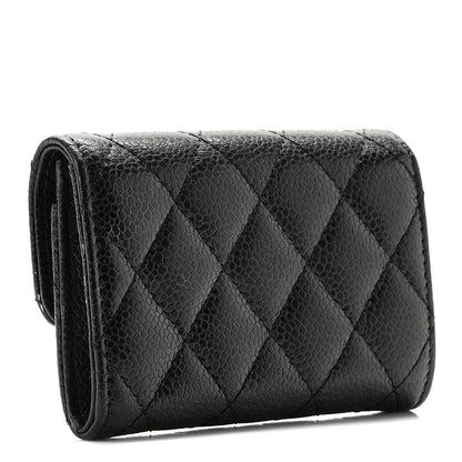 Chanel Caviar Quilted Flap Card Holder Black 2 of 8