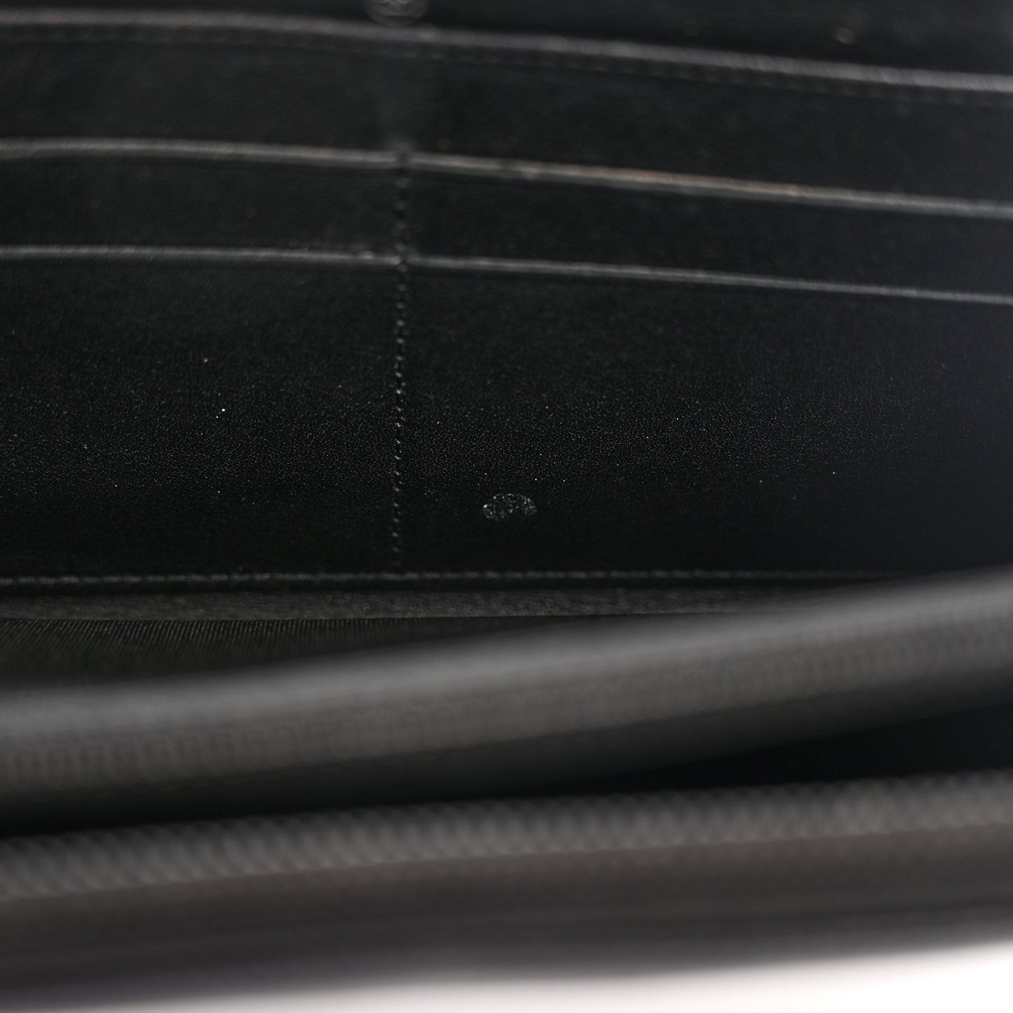 Caviar Large Timeless CC Zip Around Wallet Black