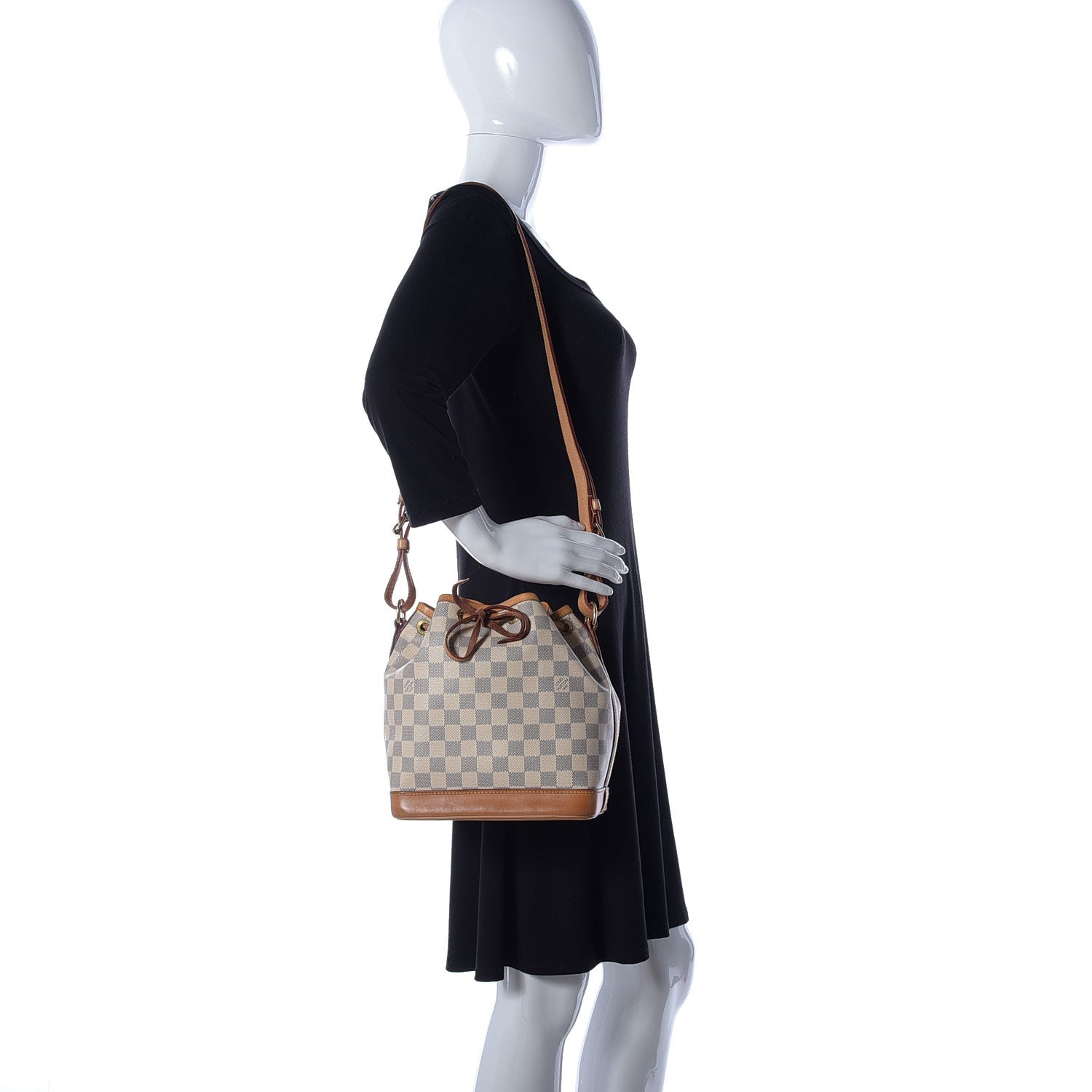 Louis Vuitton Damier Azur Noe BB 2 of 9