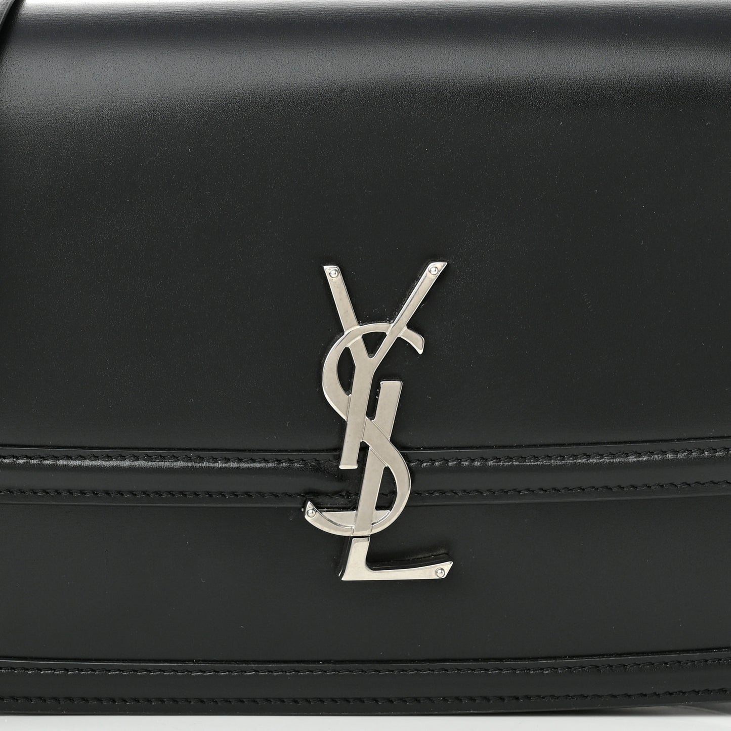 Box Calfskin Monogram Medium Solferino Satchel Black
