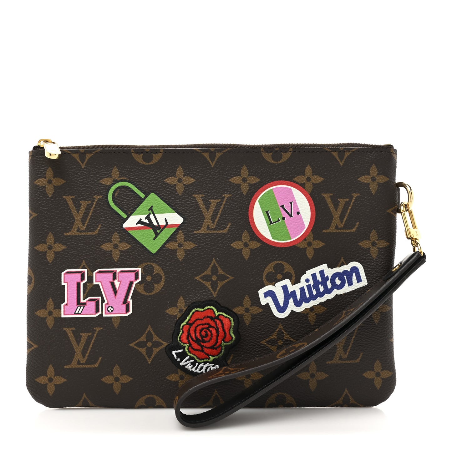 Monogram Travel Stickers City Pouch