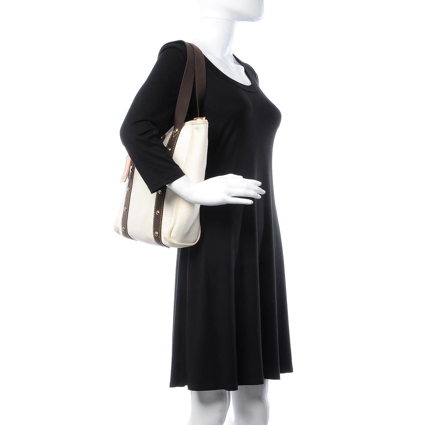 Toile Antigua Cabas MM Tote White