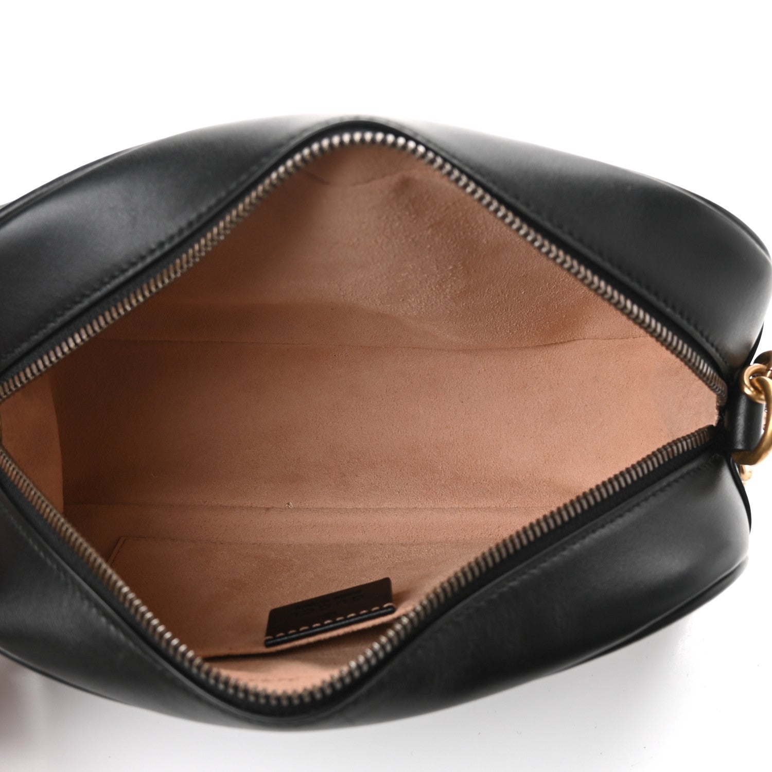 Gucci Calfskin Matelasse Small GG Marmont Chain Shoulder Bag Black 5 of 9