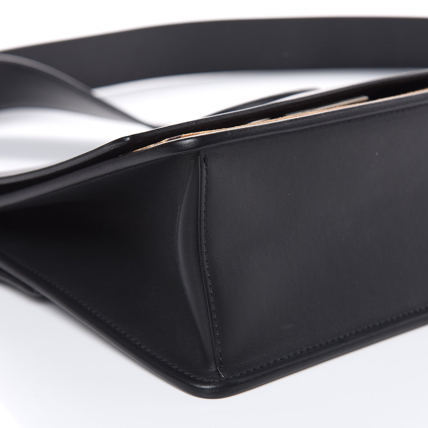 Vitello Century Velvet F is Fendi FF Kan I Shoulder Bag Black Tobacco