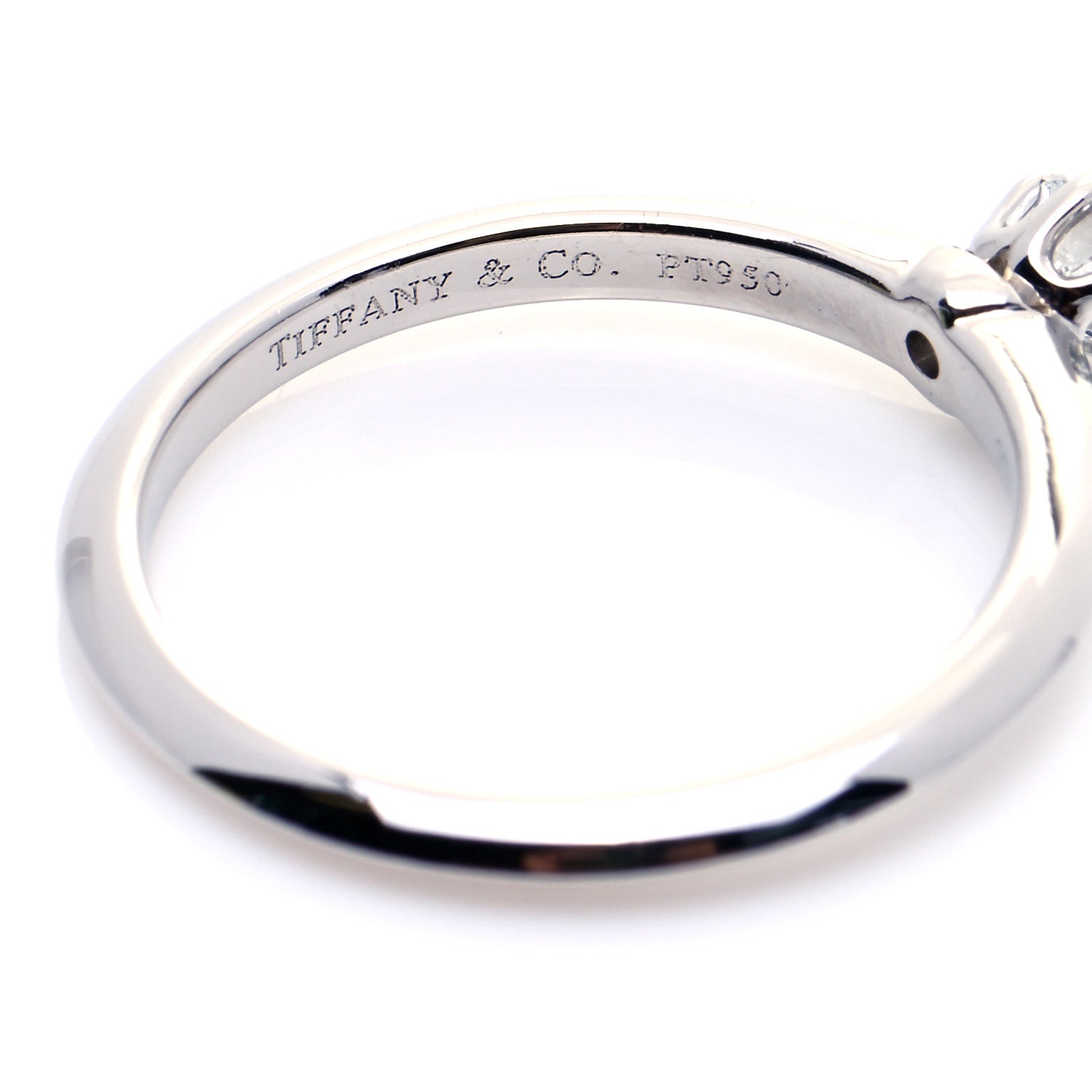 Tiffany Platinum Diamond .19ct Solitaire Engagement Ring 51 5.75 6 of 6