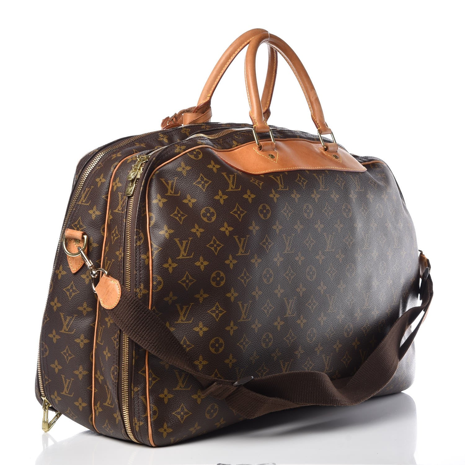 Louis Vuitton Monogram Alize 2 Compartment Luggage Travel Bag 3 of 23
