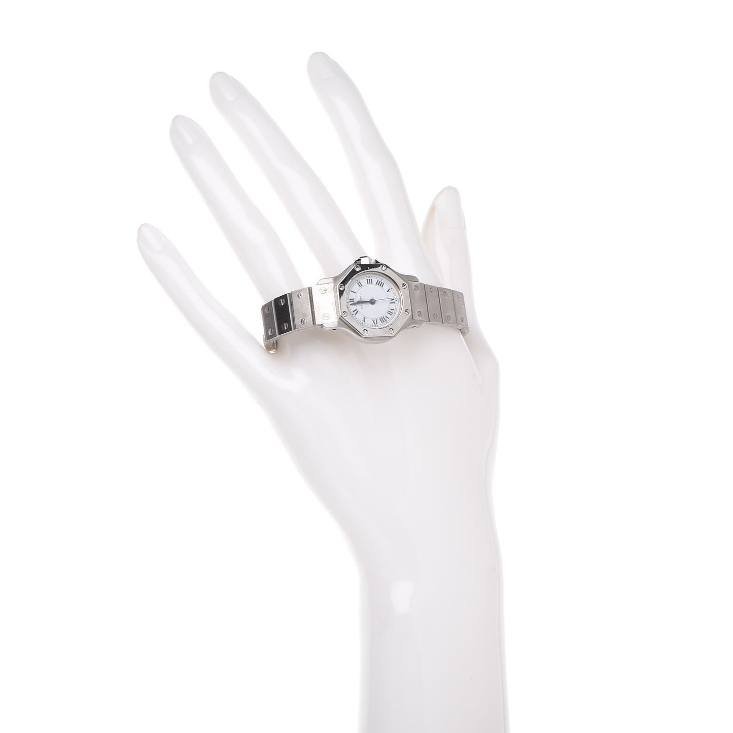 Stainless Steel 25mm Santos Octagon Automatic Watch