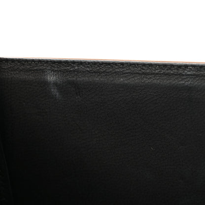 Salvatore Ferragamo Hammered Calfskin Vara Bow Shoulder Bag Beige Black 11 of 11