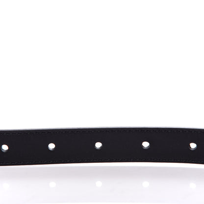 Gucci Moon Calfskin Pearl Double G 20mm Belt 80 32 Black Cream 3 of 5