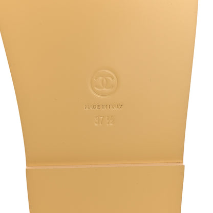 Chanel Braided Fabric Velcro Dad Sandals 37.5 Beige 7 of 8