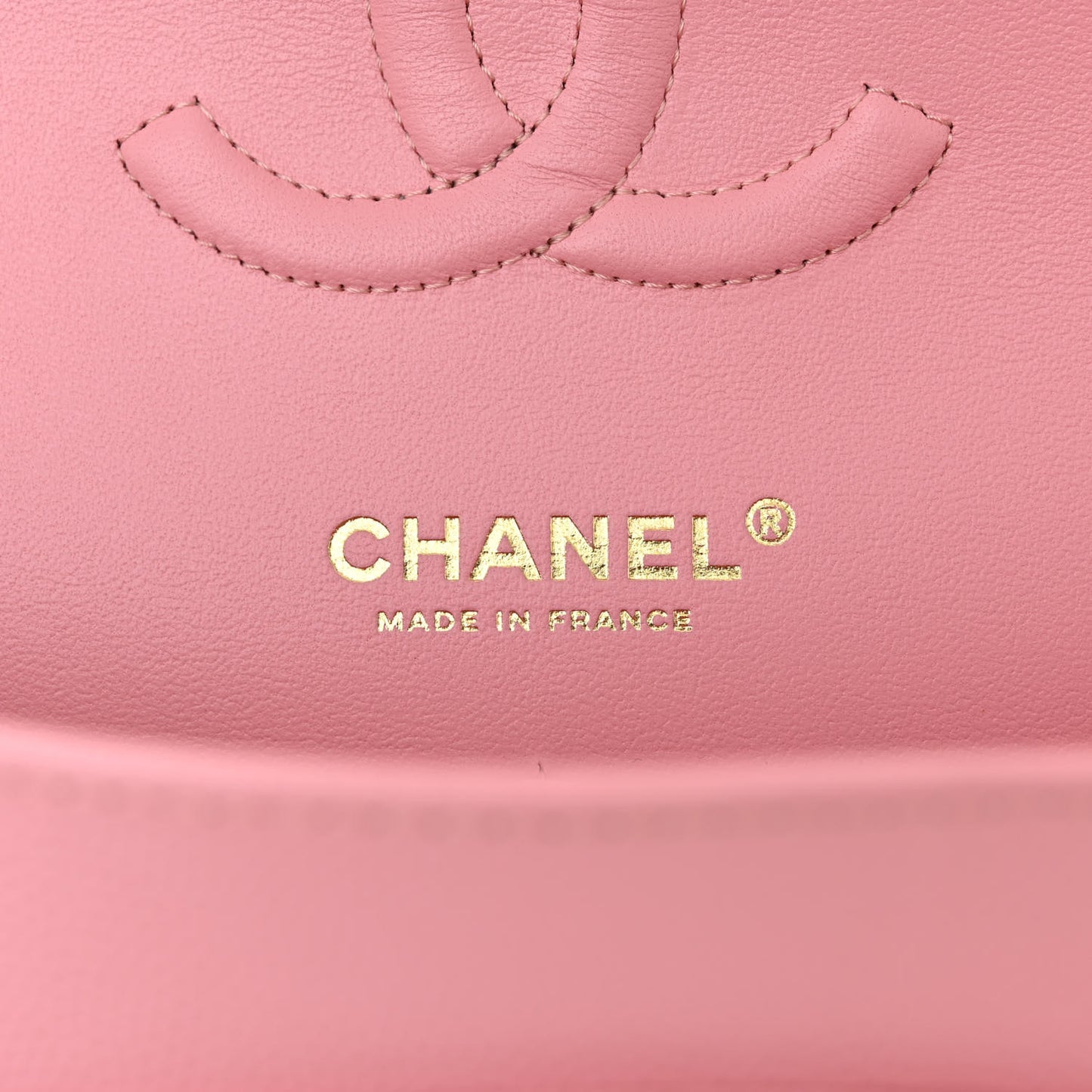 Caviar Quilted Medium Double Flap Light Pink