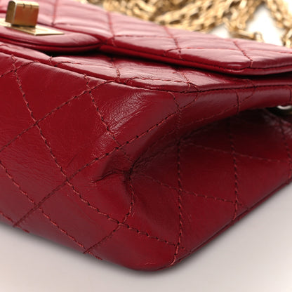 Chanel Aged Calfskin Quilted 2.55 Reissue Mini Flap Red 10 of 11