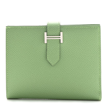Hermes Epsom Bearn Compact Wallet Vert Criquet 1 of 7