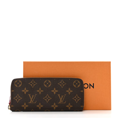 Louis Vuitton Monogram Clemence Wallet Fuchsia 7 of 7