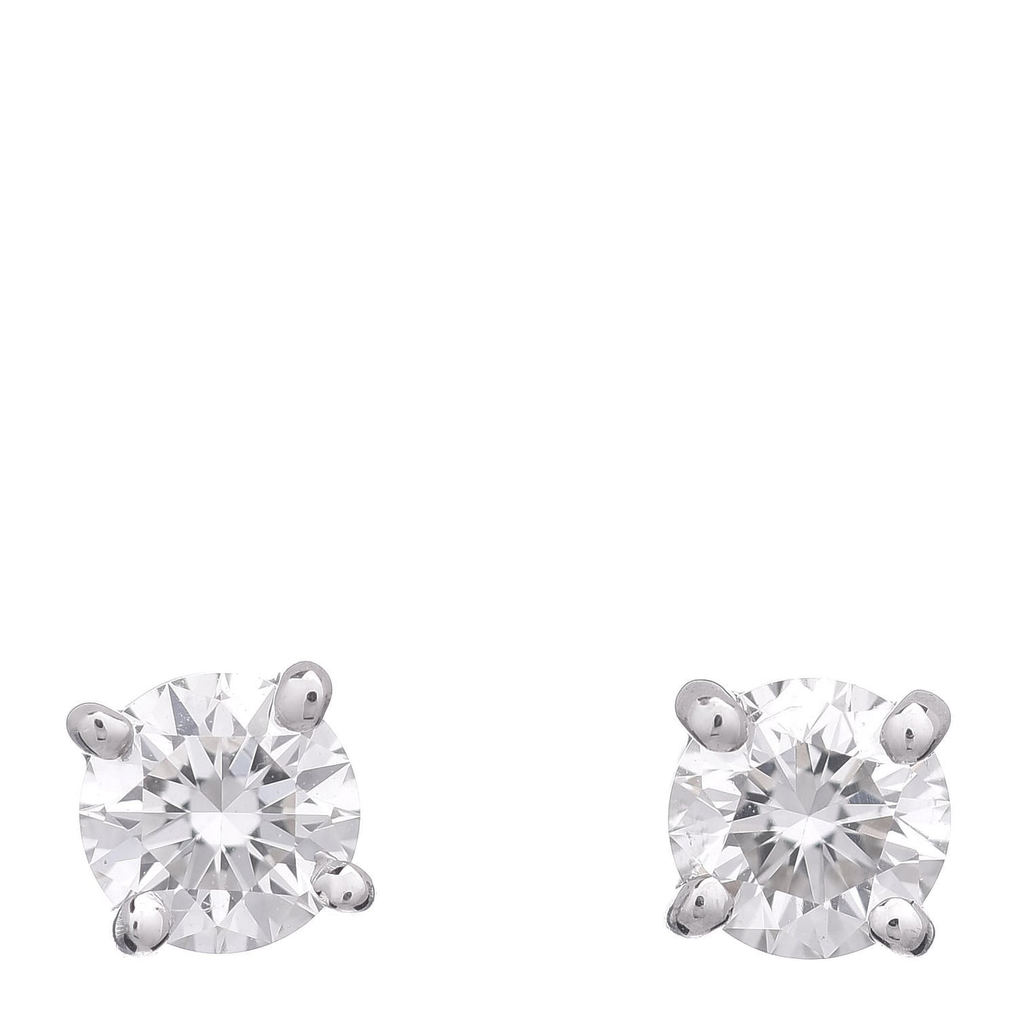 Platinum Diamond .31ctw Solitaire Earrings