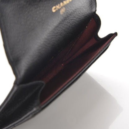 Chanel Caviar Quilted Flap Card Holder Black 7 of 8
