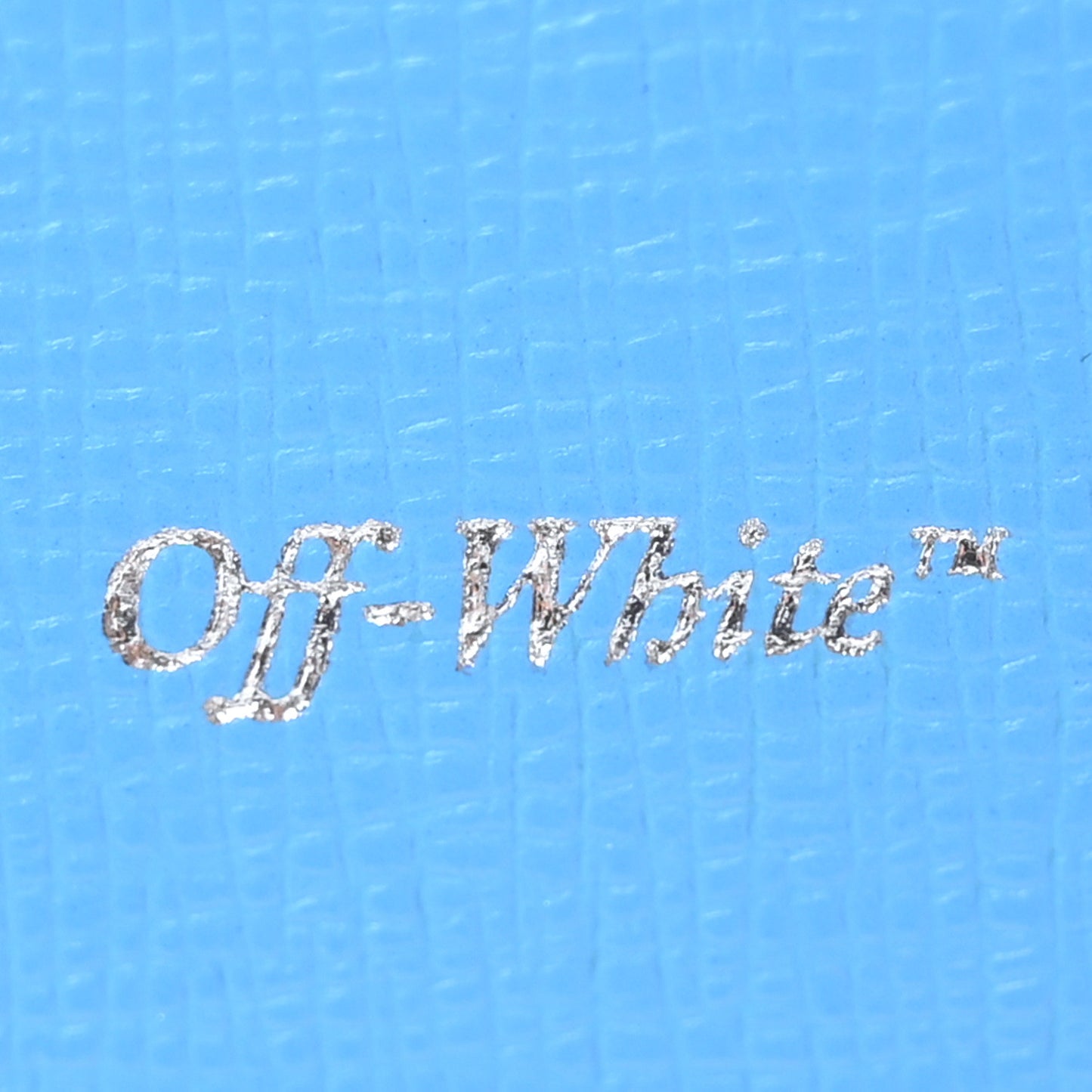 Calfskin Binder Clip Bag Blue