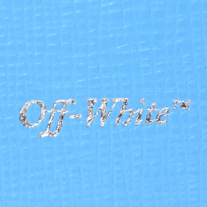 Off-White Calfskin Binder Clip Bag Blue 6 of 11