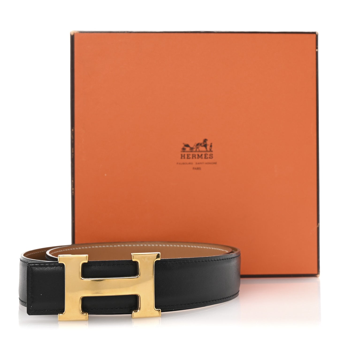 Box Swift 32mm H Belt 90 Black Gold