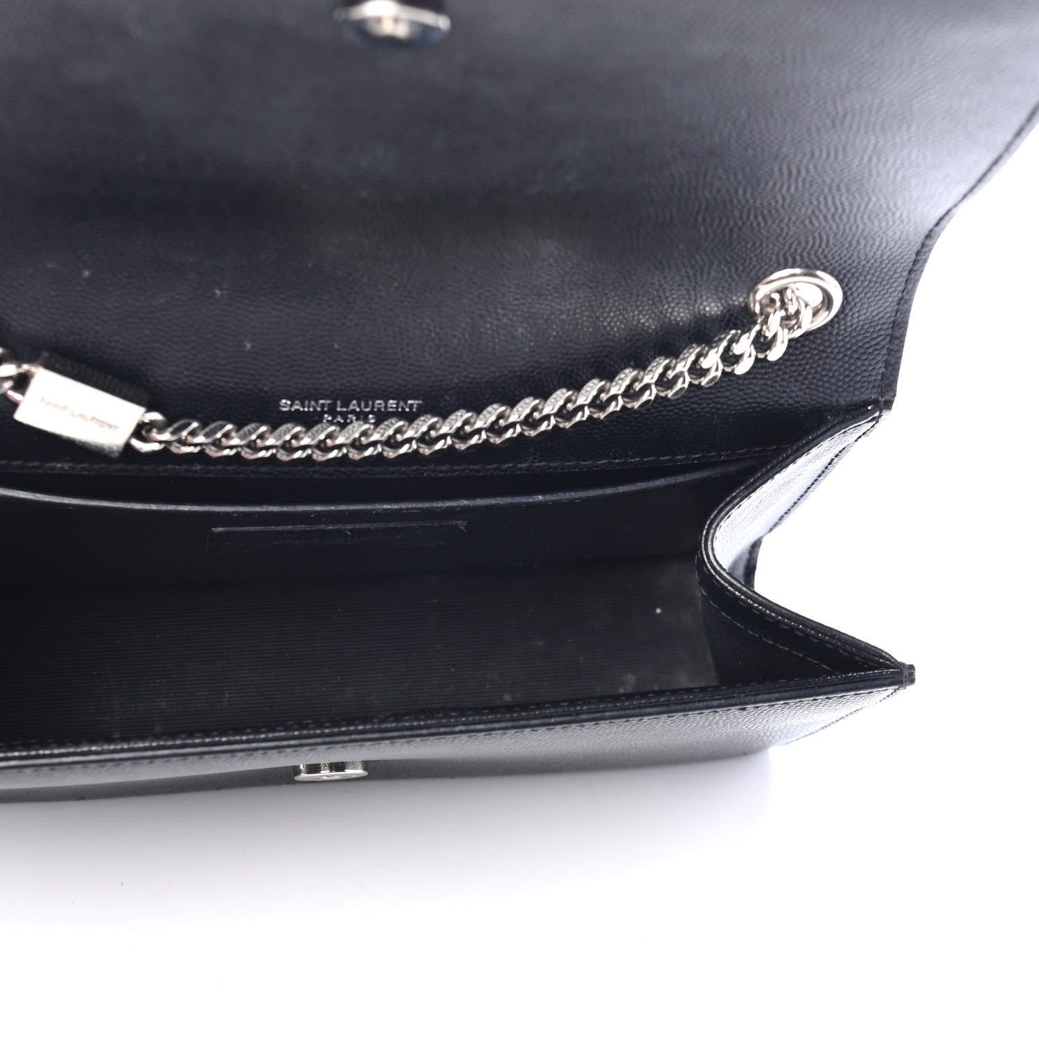Saint Laurent Grain De Poudre Small Monogram Kate Satchel Black 4 of 4
