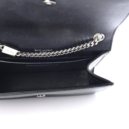 Saint Laurent Grain De Poudre Small Monogram Kate Satchel Black 4 of 4