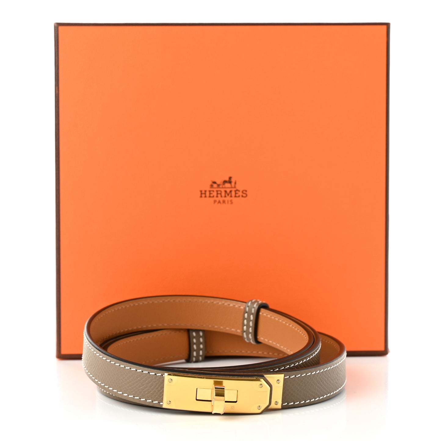 Epsom Kelly Belt Etoupe