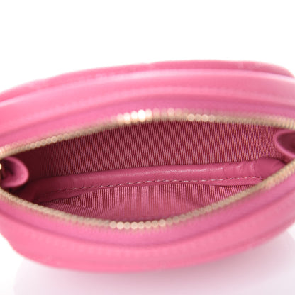 Chanel Caviar Quilted Zip Around Classic Coin Purse Pink 5 of 8