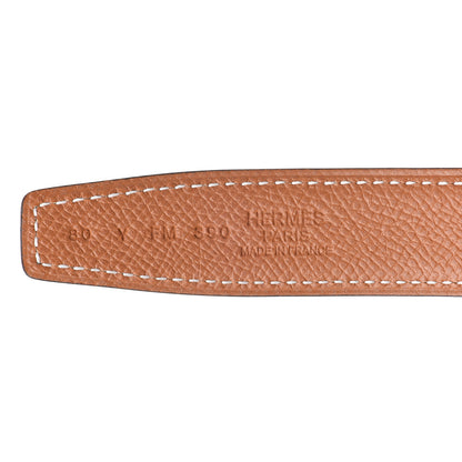 Hermes Swift Epsom 24mm Mini Constance H Belt 80 Black Gold 4 of 8