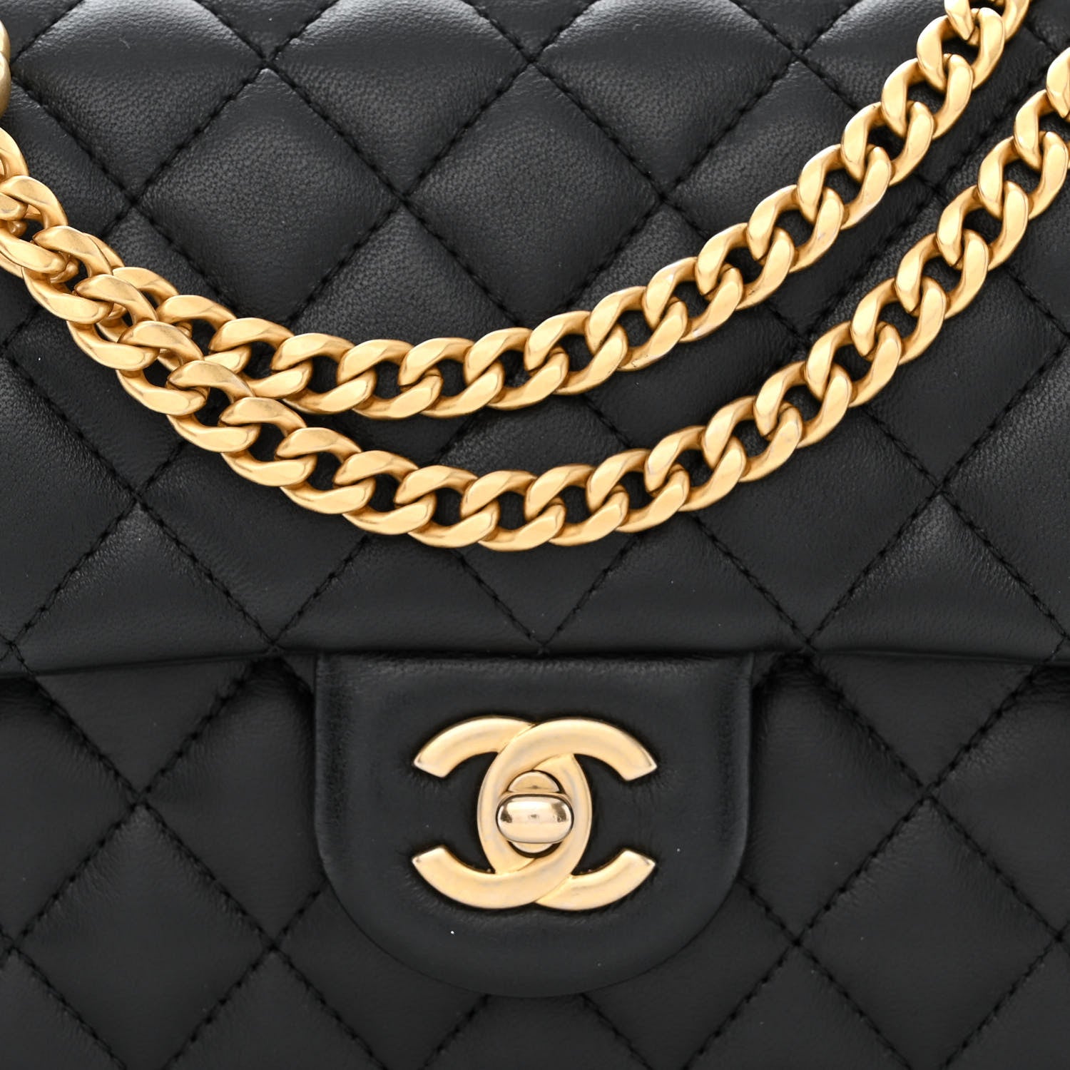 Chanel Lambskin Quilted Small Sweet Camellia Flap Black 8 of 11