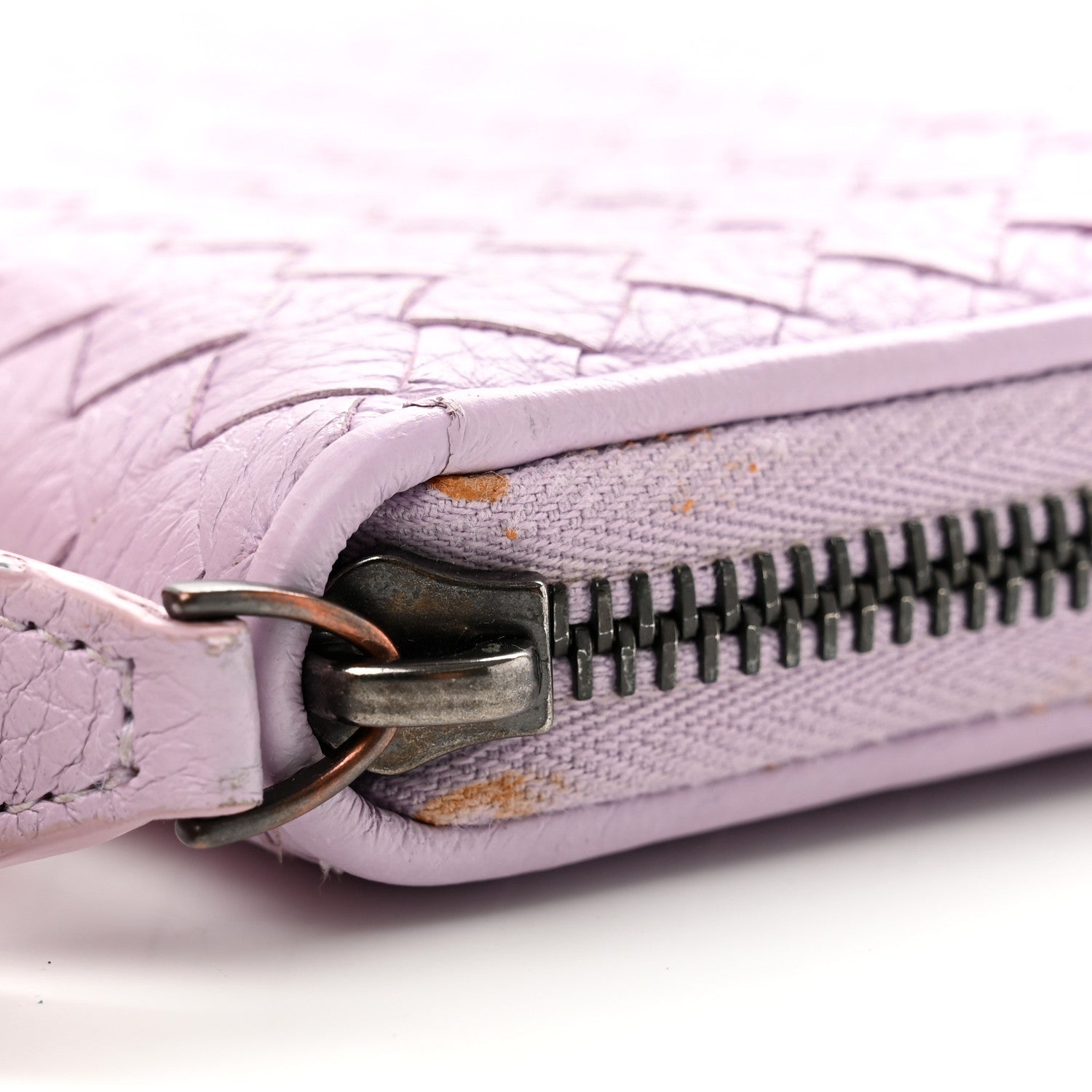 Bottega Veneta Nappa Intrecciato Zip Around Wallet Lilac 8 of 8