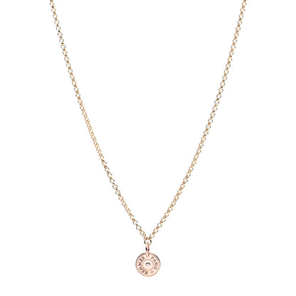 Hermes 18K Rose Gold Diamond Gambade Clou de Selle Necklace 1 of 7