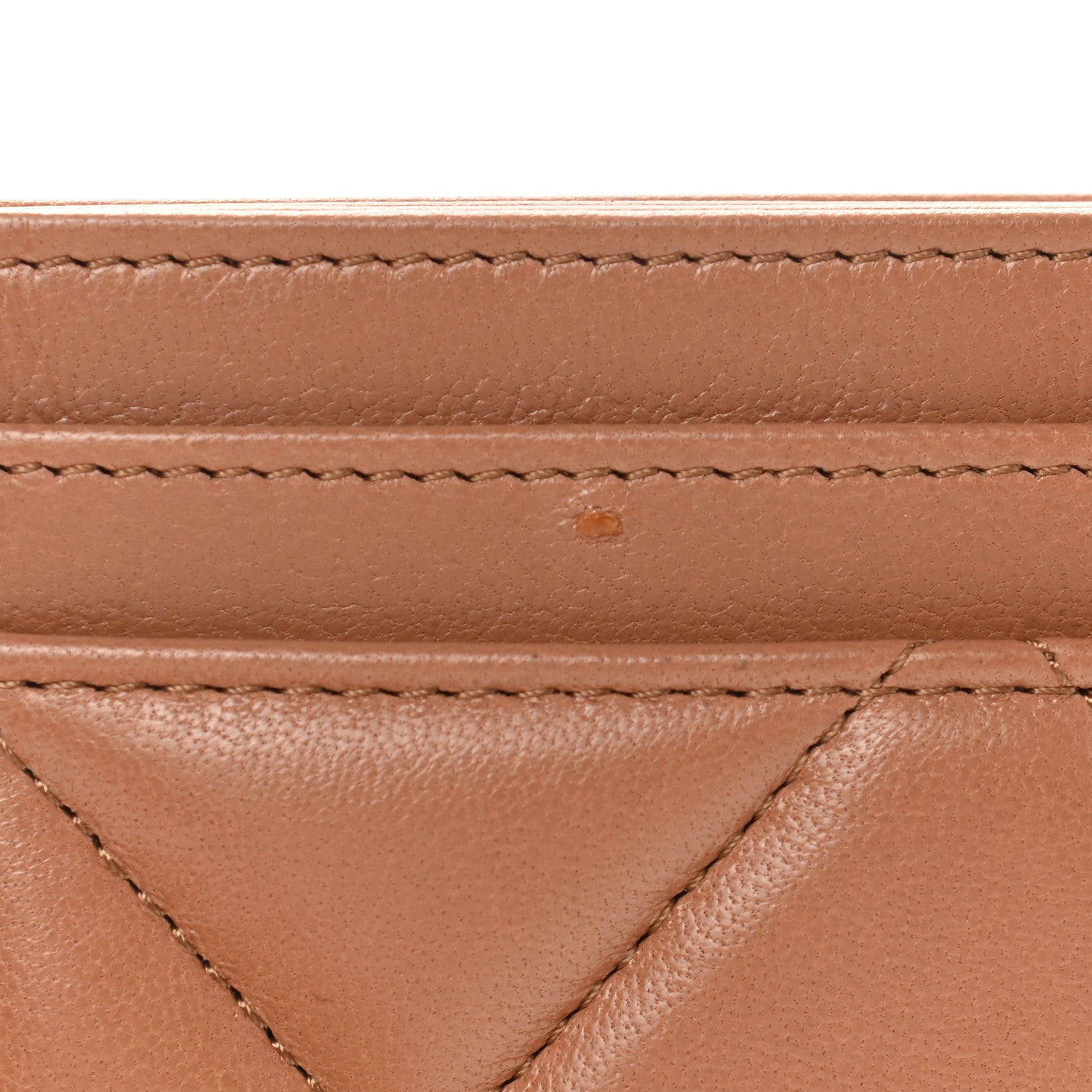 Chanel Lambskin Quilted Chanel 19 Card Holder Brown 9 of 10