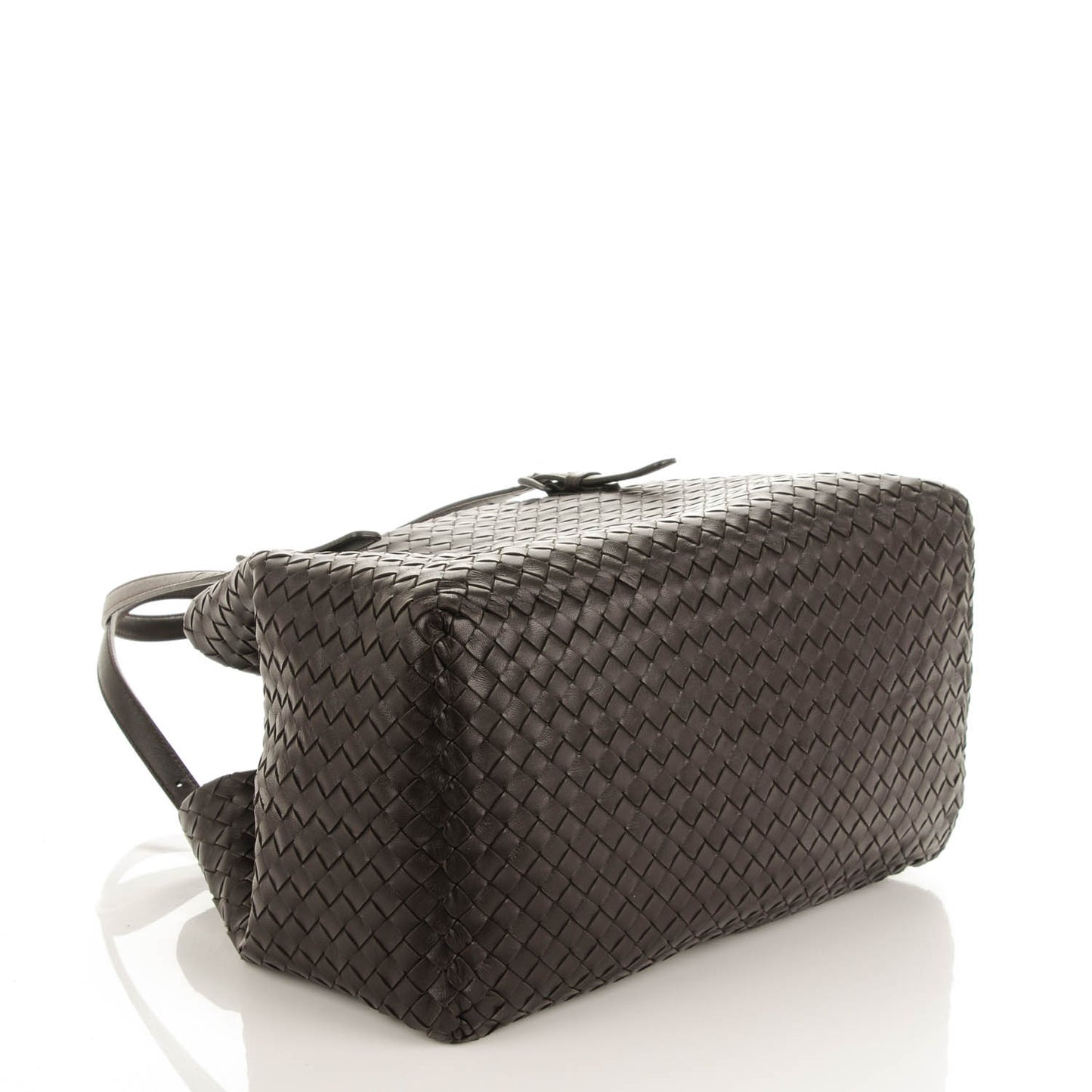 BOTTEGA VENETA Nappa Intrecciato Medium Seamless Tote Ebano