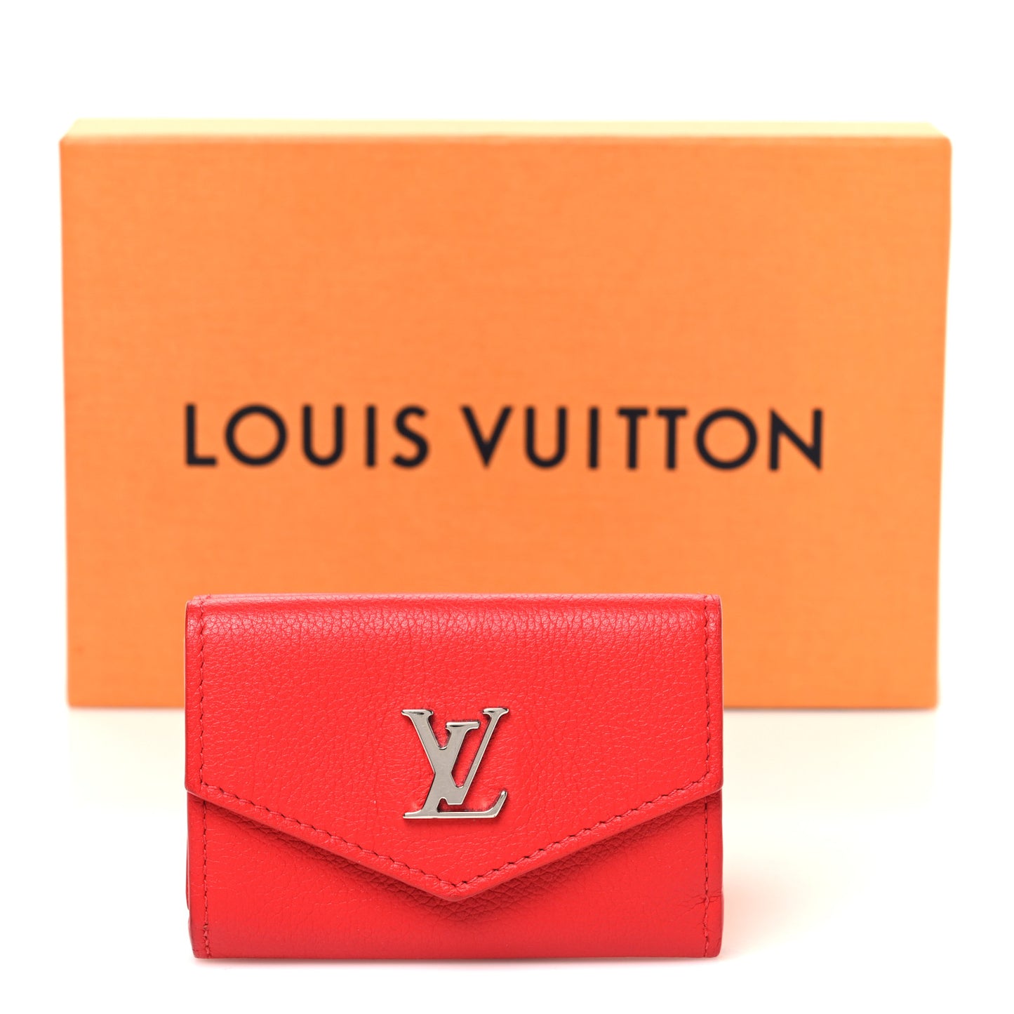 Calfskin Lockmini Wallet Kabuki