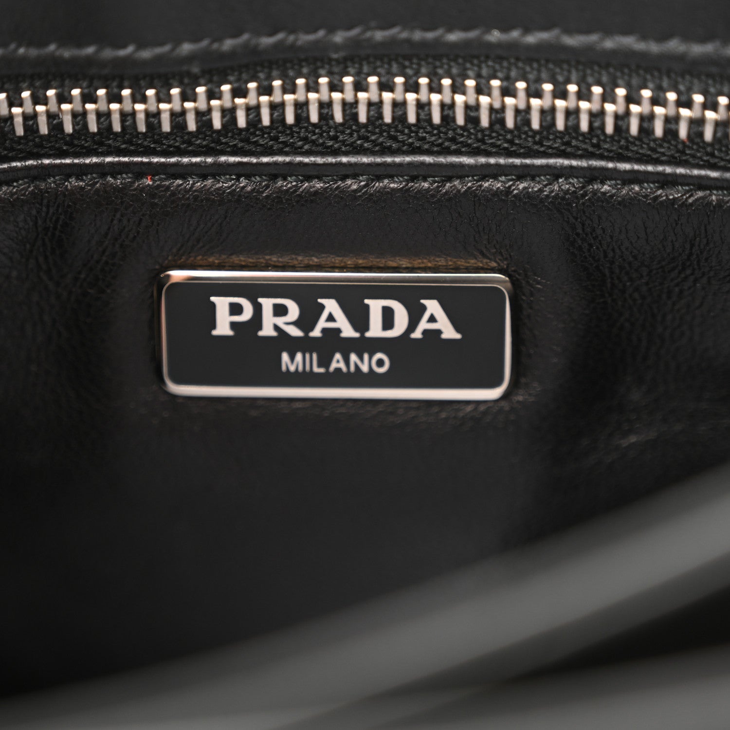 Prada Tessuto Cavallino Leopard Print Lock Flap Chain Shoulder Bag Black Rosa 7 of 12