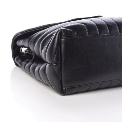 Saint Laurent Calfskin Y Quilted Monogram Medium Loulou Chain Satchel Black 5 of 11