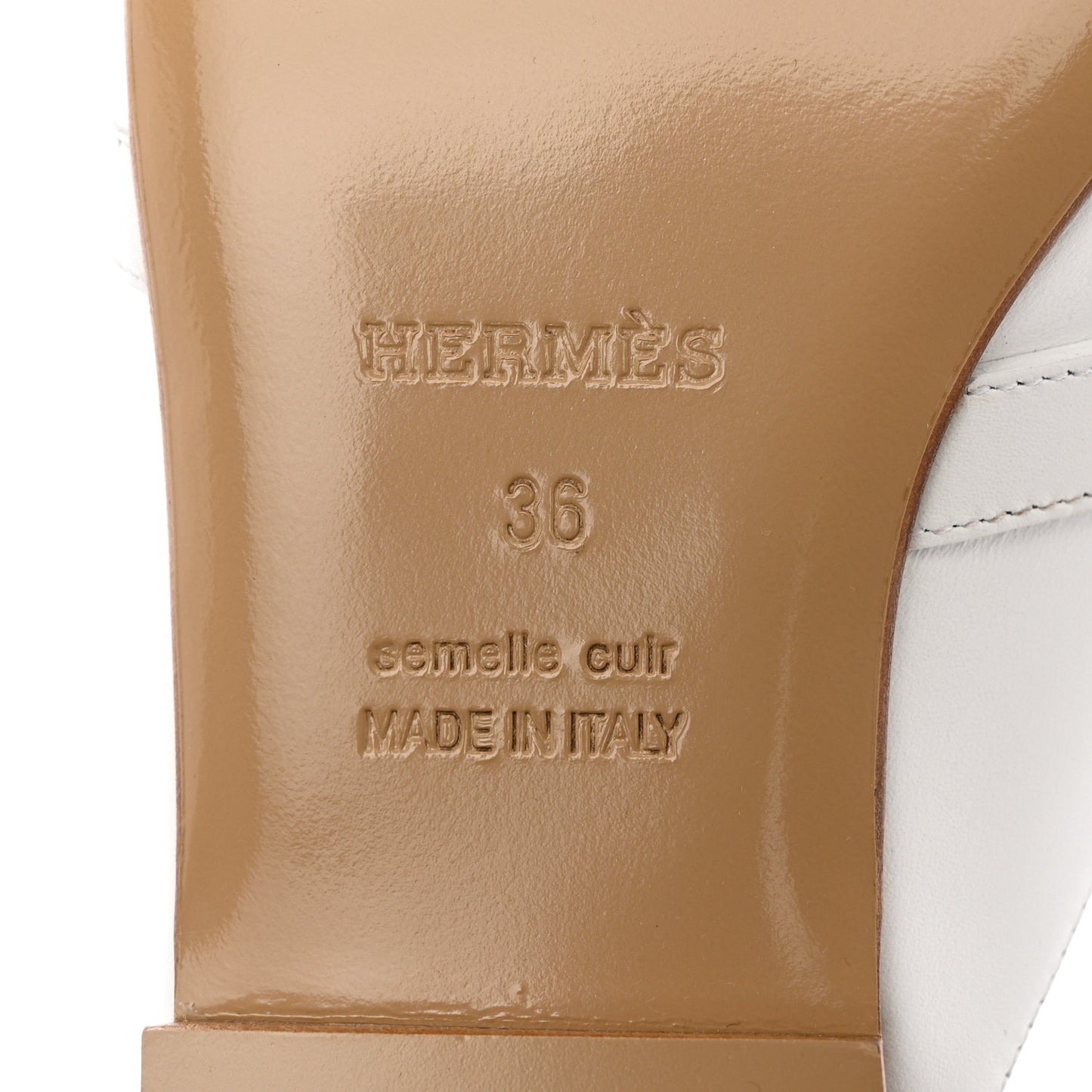 Calfskin Oz Mules 36 White
