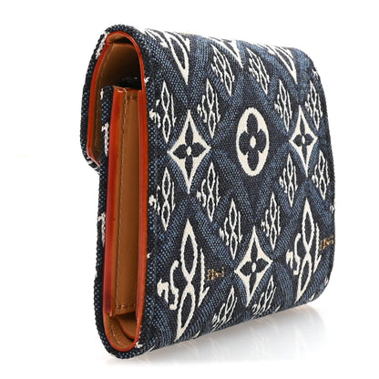 Louis Vuitton Jacquard Since 1854 Victorine Wallet Blue 3 of 7