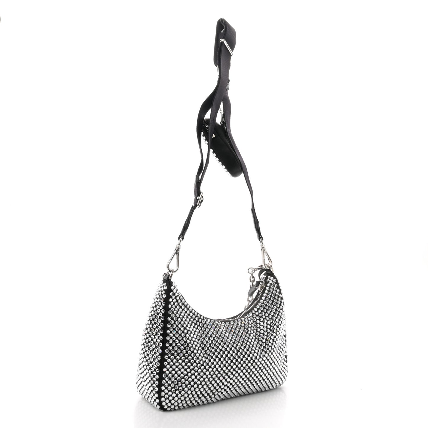 Satin Crystal Re-Edition 2005 Shoulder Bag Cristal