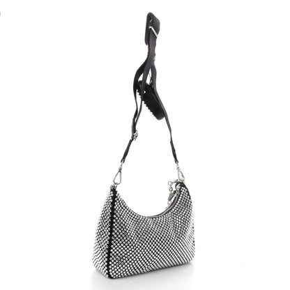 Prada Satin Crystal Re-Edition 2005 Shoulder Bag Cristal 3 of 10