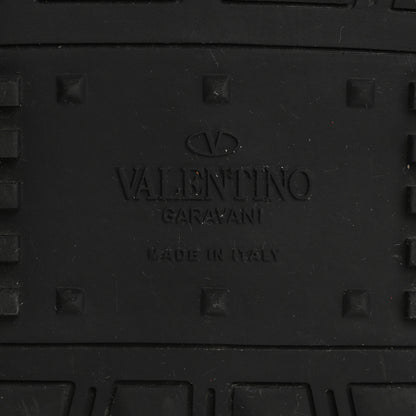 Valentino Garavani Metallic Calfskin Lace Mesh Lacerunner Sneaker 38.5 Silver Pastel Gray 7 of 15
