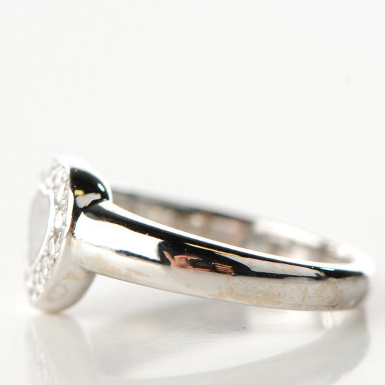 Chopard 18K White Gold Happy Diamonds Heart Ring 5 4 of 6