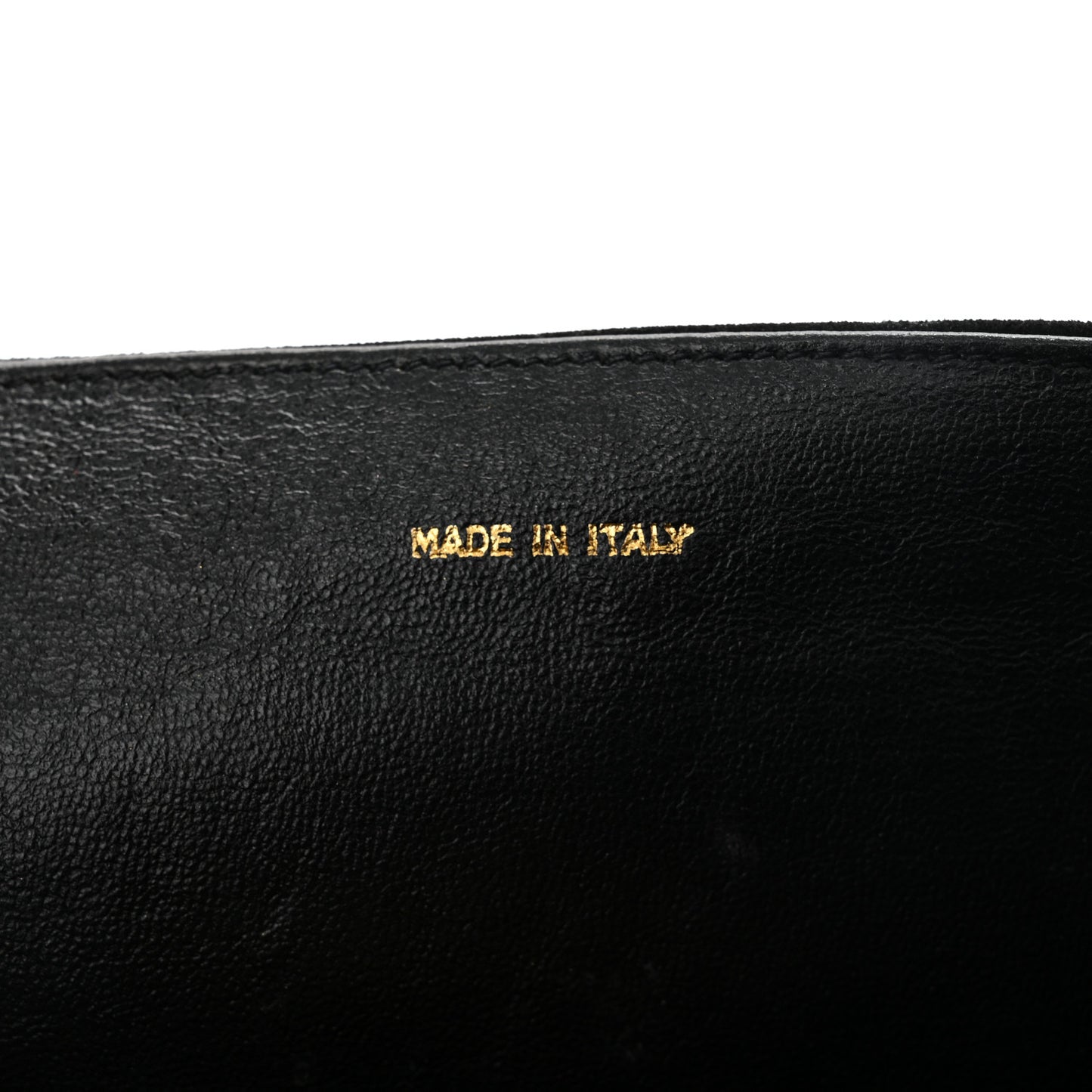 Suede Quilted CC Small Single Flap Black