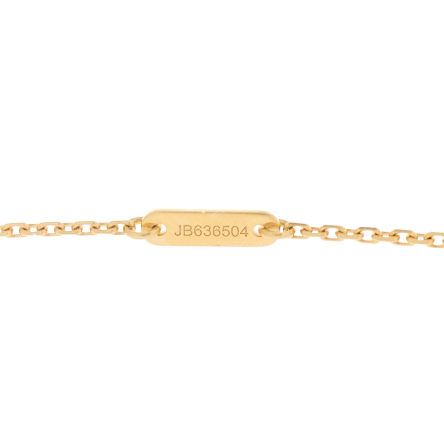 18K Yellow Gold Mother of Pearl Sweet Alhambra Pendant Necklace