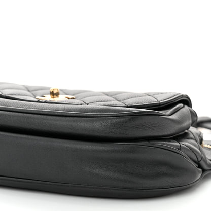 Chanel Calfskin Flap Chain Waist Bag Black 10 of 10