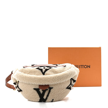 Louis Vuitton Shearling Monogram LV Ski Bumbag Cream Brown 10 of 10